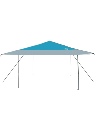 Tenda Gazebo Blu 395 x 395 x 251 cm Tessuto