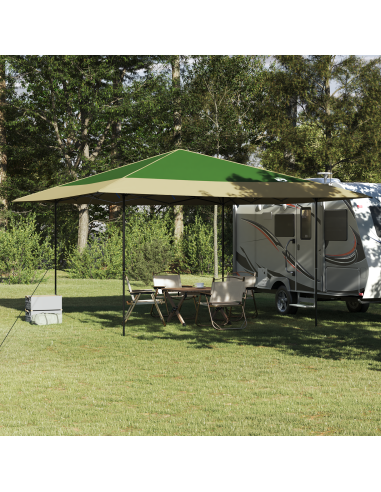 Tenda Gazebo Verde 395 x 395 x 251 cm Tessuto