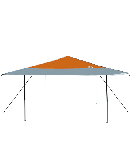Tenda Gazebo Arancione 400 x 400 x 227 / 236 / 245 cm