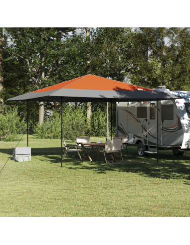 Tenda Gazebo Arancione 395 x 395 x 251 cm Tessuto