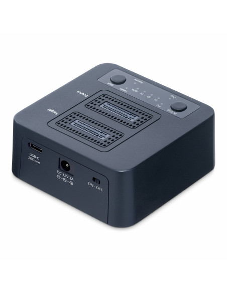 StarTech.com Duplicatore di unità M.2 NVMe 1:1, clonatore autonomo di dischi SSD M.2 fino a 90 GBpm, dock USB 3.2 20Gbps per dr
