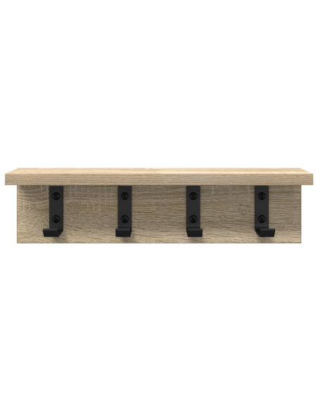 Appendiabiti a muro rovere sonoma 40 x 10.5 x 10.5 cm