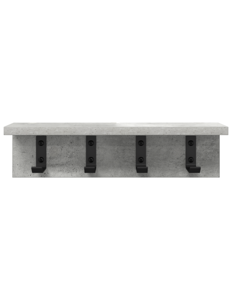 Appendiabiti a muro Grigio cemento 40 x 10.5 x 10.5 cm