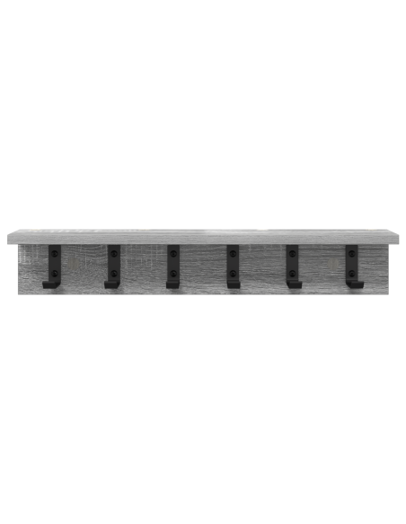 Appendiabiti a muro Grigio sonoma 60 x 10.5 x 10.5 cm