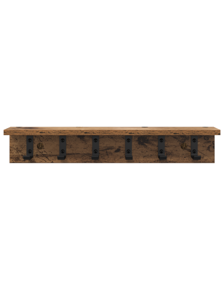 Appendiabiti a muro Legno vecchio 60 x 10.5 x 10.5 cm