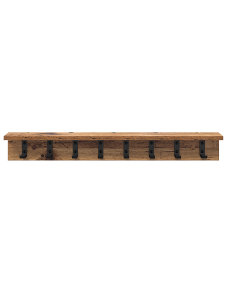 Appendiabiti a muro Legno vecchio 80 x 10.5 x 10.5 cm
