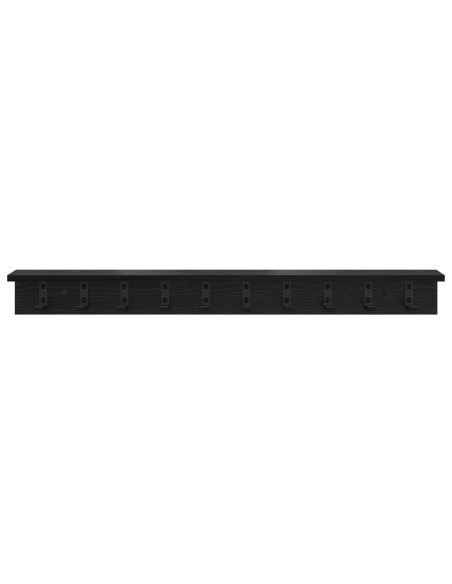 Appendiabiti a muro Rovere nero 100 x 10.5 x 10.5 cm