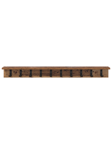 Appendiabiti a muro Legno vecchio 100 x 10.5 x 10.5 cm