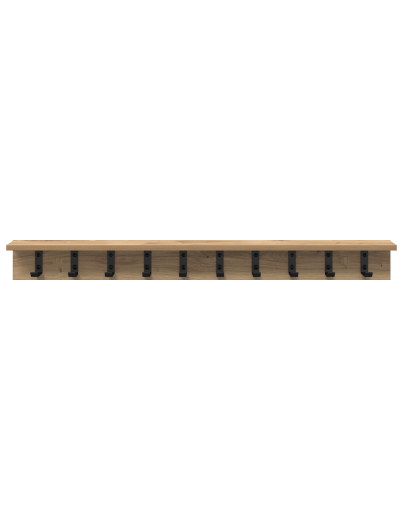 Appendiabiti a muro rovere artigianale 100 x 10.5 x 10.5 cm