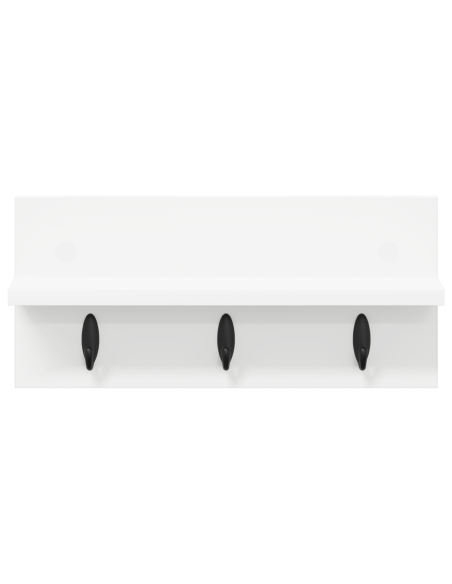 Appendiabiti a muro Bianco 40 x 10.5 x 18 cm Legno multistrato