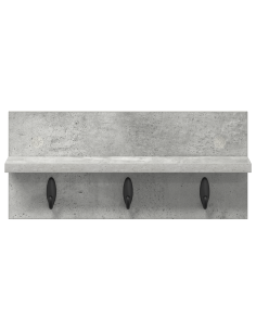 Appendiabiti a muro Grigio cemento 40 x 10,5 x 18 cm