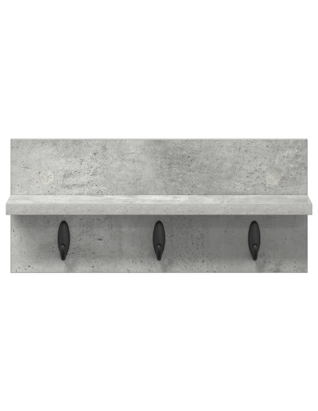 Appendiabiti a muro Grigio cemento 40 x 10.5 x 18 cm