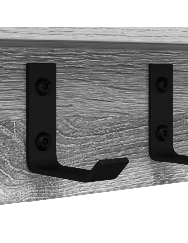 Appendiabiti a muro Grigio Sonoma 40 x 10,5 x 10,5 cm