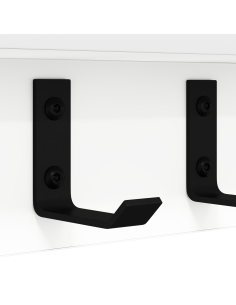 Appendiabiti a muro Bianco 60 x 10,5 x 10,5 cm 2