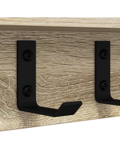 Appendiabiti a muro Rovere Sonoma 60 x 10,5 x 10,5 cm 2