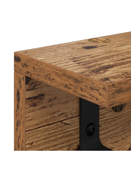 Appendiabiti a muro Legno vecchio 60 x 10.5 x 10.5 cm
