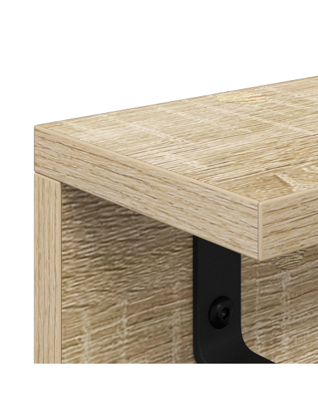 Appendiabiti a muro rovere sonoma 80 x 10.5 x 10.5 cm