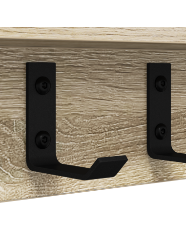 Appendiabiti a muro Rovere Sonoma 80 x 10,5 x 10,5 cm