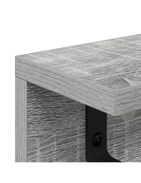 Appendiabiti a muro Grigio sonoma 80 x 10.5 x 10.5 cm