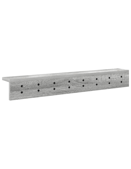 Appendiabiti a muro Grigio sonoma 80 x 10.5 x 10.5 cm
