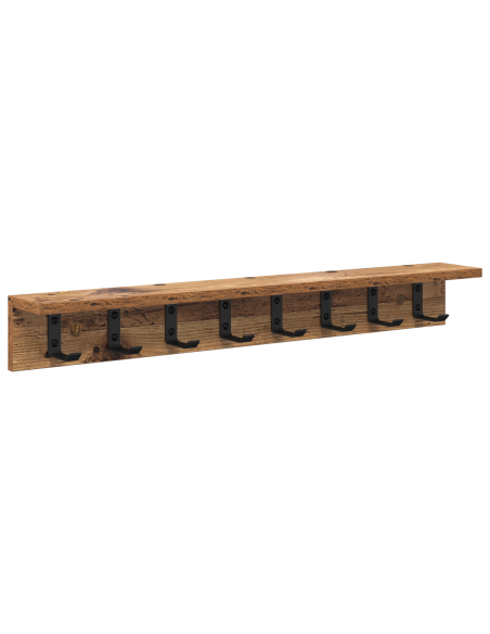Appendiabiti a muro Legno vecchio 80 x 10.5 x 10.5 cm