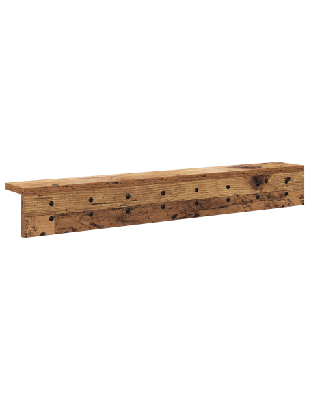 Appendiabiti a muro Legno vecchio 80 x 10.5 x 10.5 cm