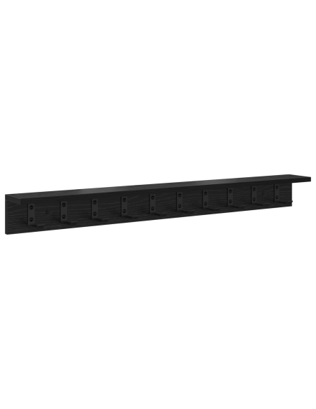 Appendiabiti a muro Rovere nero 100 x 10.5 x 10.5 cm