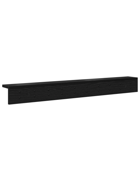 Appendiabiti a muro Rovere nero 100 x 10.5 x 10.5 cm