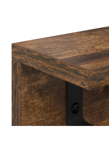 Appendiabiti a muro Rovere fumo 100 x 10.5 x 10.5 cm
