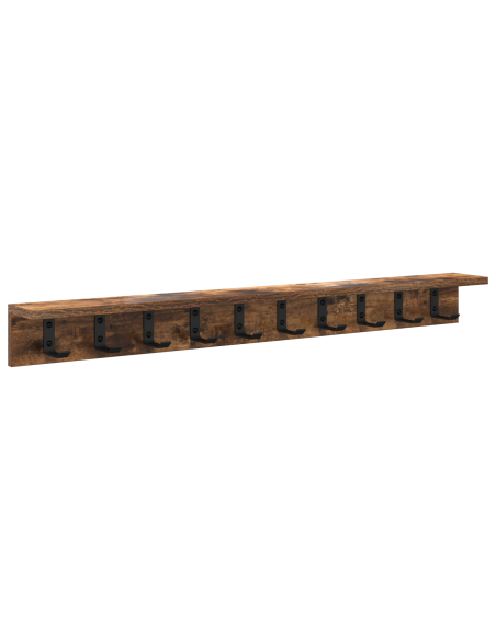 Appendiabiti a muro Rovere fumo 100 x 10.5 x 10.5 cm
