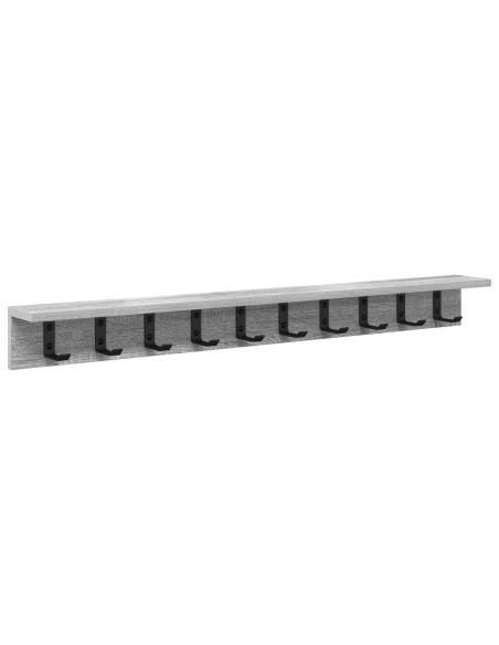 Appendiabiti a muro Grigio sonoma 100 x 10.5 x 10.5 cm