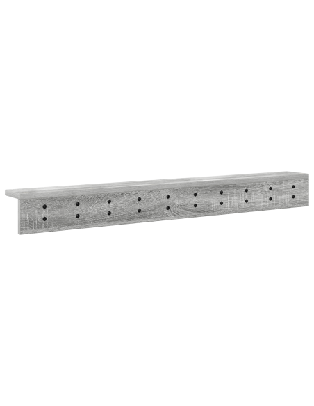 Appendiabiti a muro Grigio sonoma 100 x 10.5 x 10.5 cm