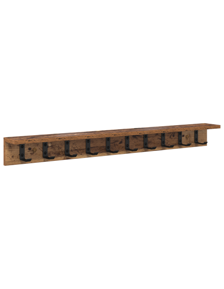 Appendiabiti a muro Legno vecchio 100 x 10.5 x 10.5 cm