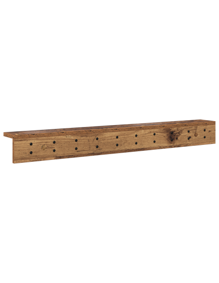 Appendiabiti a muro Legno vecchio 100 x 10.5 x 10.5 cm