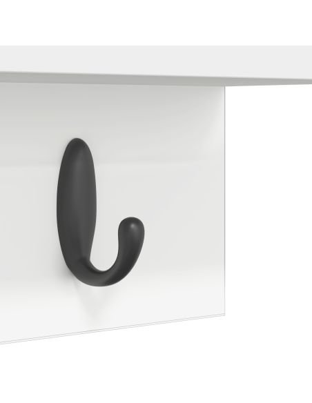 Appendiabiti a muro Bianco 40 x 10.5 x 18 cm Legno multistrato