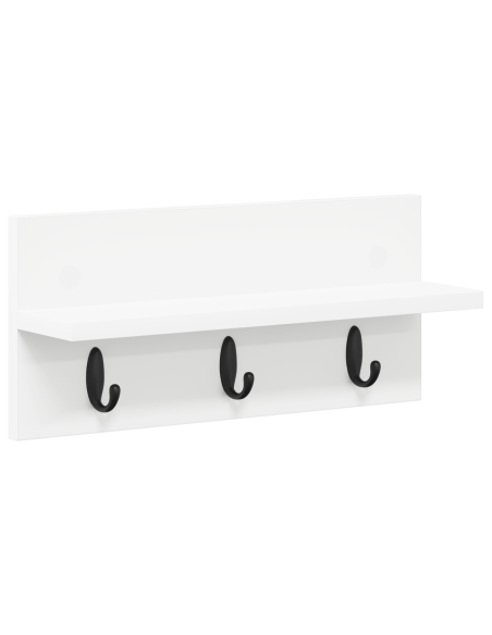 Appendiabiti a muro Bianco 40 x 10.5 x 18 cm Legno multistrato