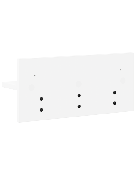 Appendiabiti a muro Bianco 40 x 10.5 x 18 cm Legno multistrato
