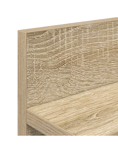Appendiabiti a muro rovere sonoma 40 x 10.5 x 18 cm