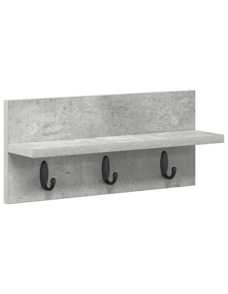 Appendiabiti a muro Grigio cemento 40 x 10.5 x 18 cm
