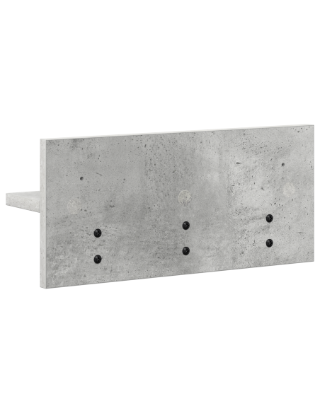 Appendiabiti a muro Grigio cemento 40 x 10.5 x 18 cm