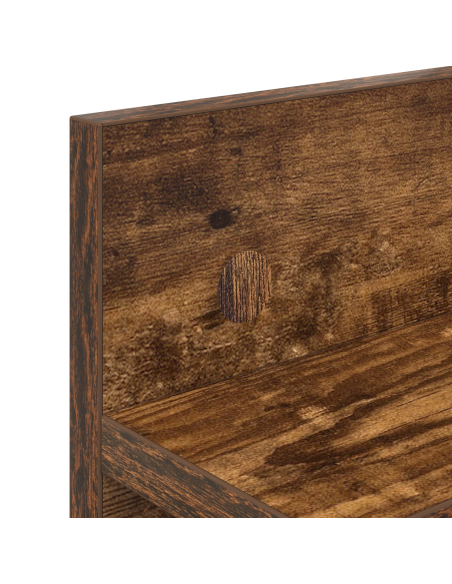Appendiabiti a muro Rovere fumo 40 x 10.5 x 18 cm