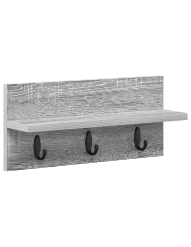 Appendiabiti a muro Grigio Sonoma 40 x 10,5 x 18 cm