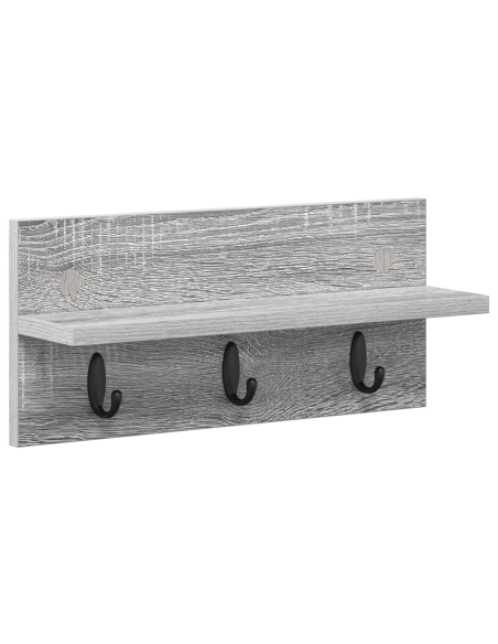 Appendiabiti a muro Grigio sonoma 40 x 10.5 x 18 cm