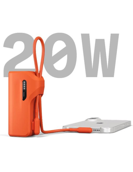 BATTERY BANK USB-C 5K CABLE ORANGE