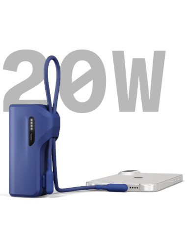BATTERY BANK USB-C 5K CABLE BLUE