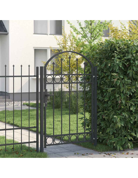 Cancello per recinzione con blocco Grigio 100 x 150 cm