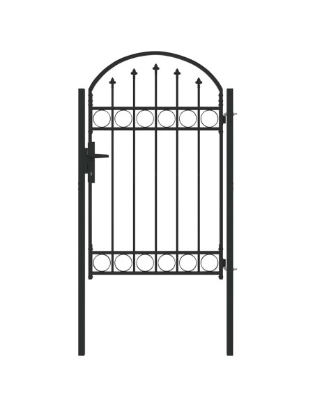 Cancello per recinzione con blocco Grigio 100 x 150 cm