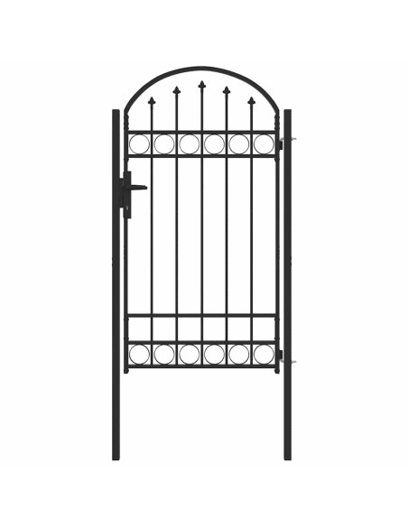 Cancello per recinzione con blocco Grigio 100 x 175 cm