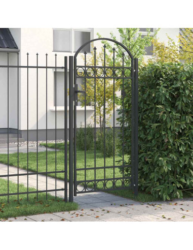 Cancello per recinzione con blocco Grigio 100 x 195 cm