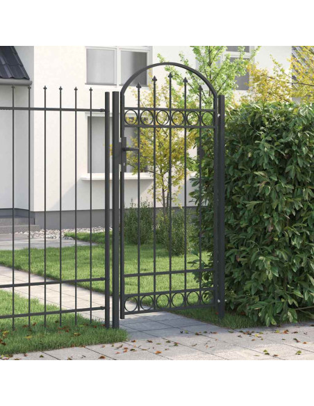 Cancello per recinzione con blocco Grigio 100 x 195 cm